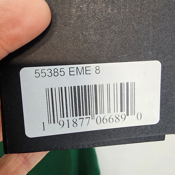 Mac Duggal Satin Maxi Dress Formal Prom Gown Size 8 Emerald Green One Shoulder - Picture 13 of 16